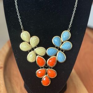 Vintage Kristine Multicolor Floral Necklace